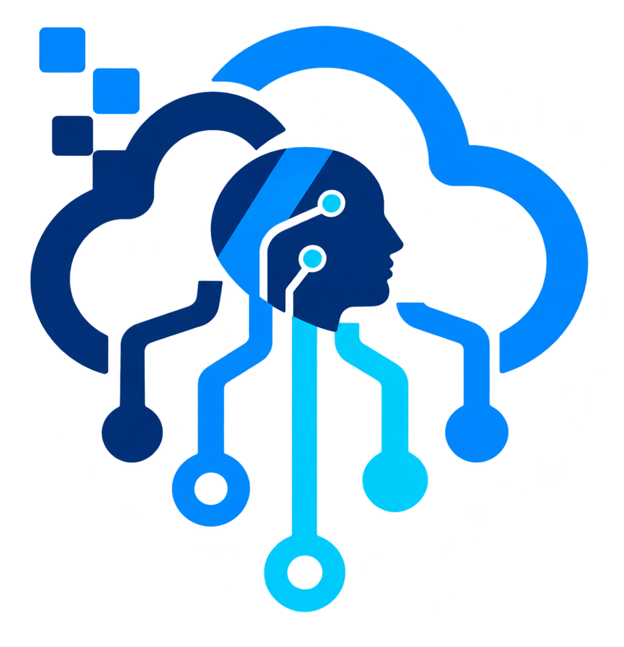 Oficjalne logo krc-ai.dev — cyfrowa chmura i agent